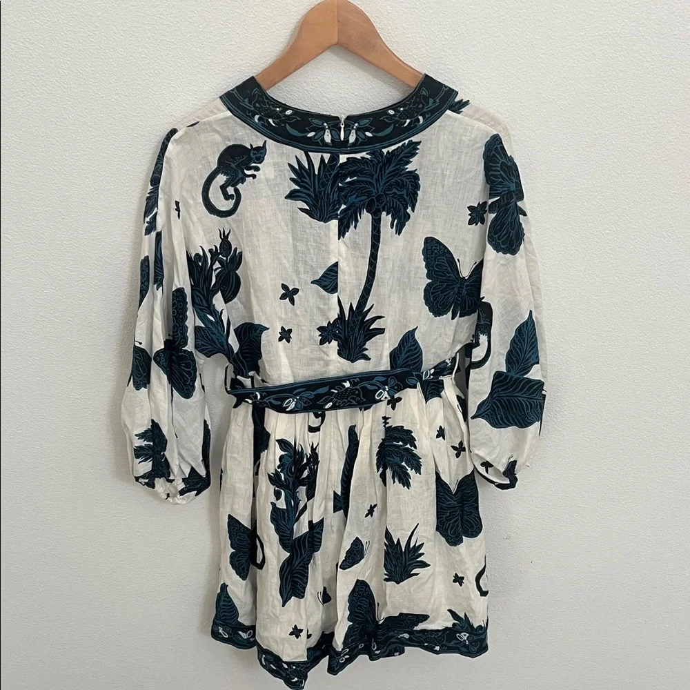 NWT Banana Republic “Zimmerman Style”White with Dark Teal Butterfly 🦋 Print 6P - Picture 6 of 6